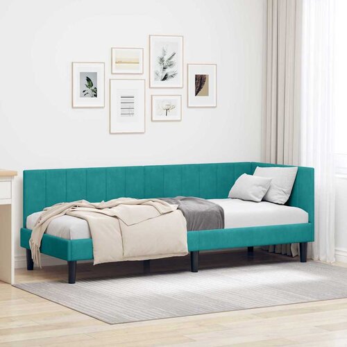  Kutni okvir kreveta s uzglavljem Tirkizna 80 cm x 200 cm Bar&scaron;un Cijene