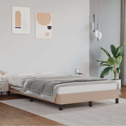  Posteljni okvir kapučino 120x200 cm umetno usnje, (20725606) Cene
