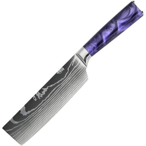  Kuhinjski nož BL - 39314 - Nakiri / Ljubičasti KP39314 Slike