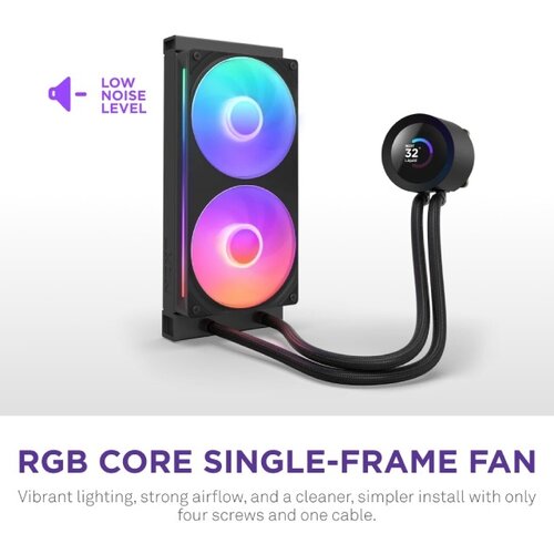 NZXT Kraken Plus 240 RGB V2 vodeno hlađenje crno (RL-KR240-B2) Slike