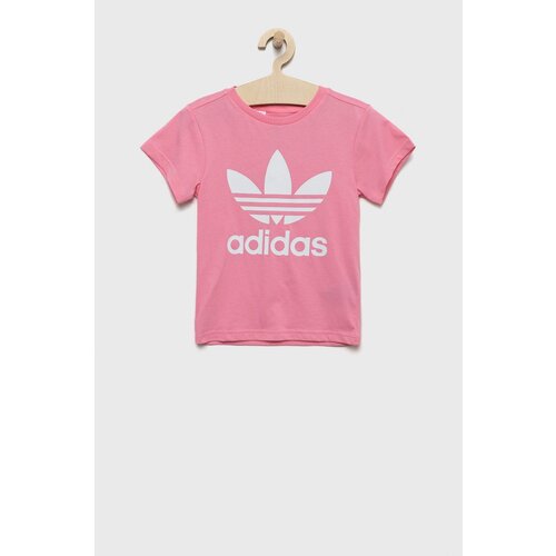 Adidas Otro&amp;scaron;ki bombažen t-shirt roza barva Slike