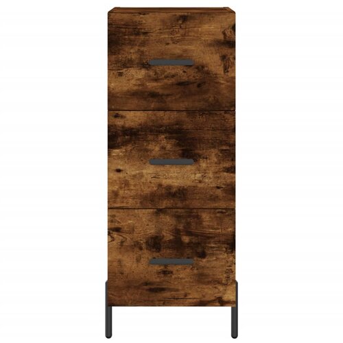  Komoda boja dimljenog hrasta 34,5x34x90 cm konstruirano drvo Slike