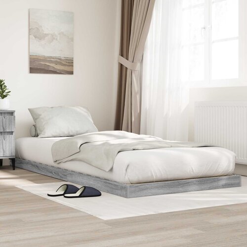  Krevet s daskama Siva Sonoma 80 x 200 cm Konstruirano drvo Cijene