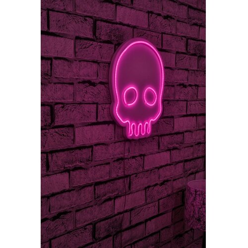 Wallity Dekorativna LED rasveta Skull, 28x35x2cm, Roze Cene