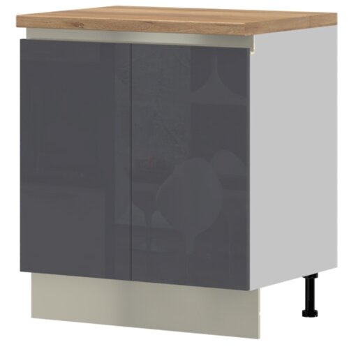 Jela spodnji element R-80-2K/5 za kuhinjo infinity (več barv)-antracit, visoki sijaj Slike
