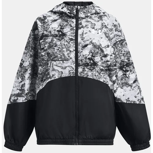 Under Armour Jacket Woven FZ Jacket-BLK - Girls