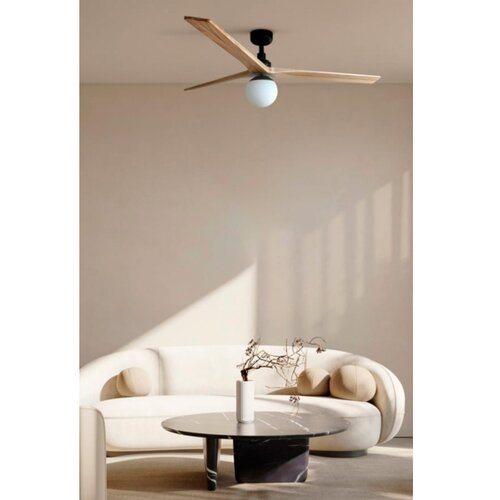 Faro 34282-11L - Plafonski ventilator KLIM L 1xE27/15W/230V borovina/crna + daljinski upravljač Slike