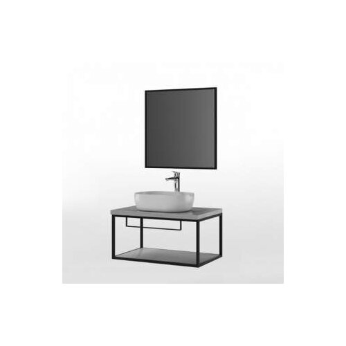 Armal BAZA VISE&amp;Auml;A 80CM CRNO-SVIJETLI BETON INDY Slike