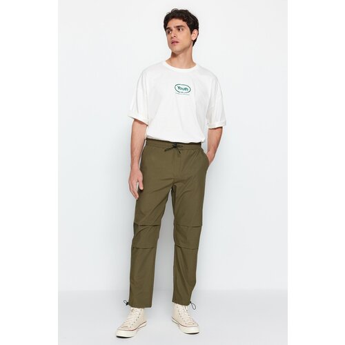 Trendyol Khaki Men's Jogger Fit Parachute Pants Cene