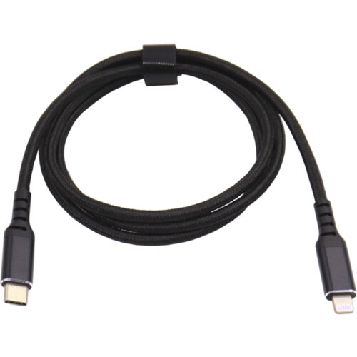 Chameleon Podatkovno-polnilni kabel USB-C - lightning, 1 m, najlon, črn Slike