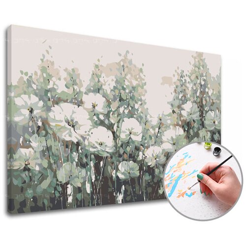  Slikanje brojevima LUCKY FLOWERS - srednje težine | 40x60 cm - rastegnuto platno na okviru Slike