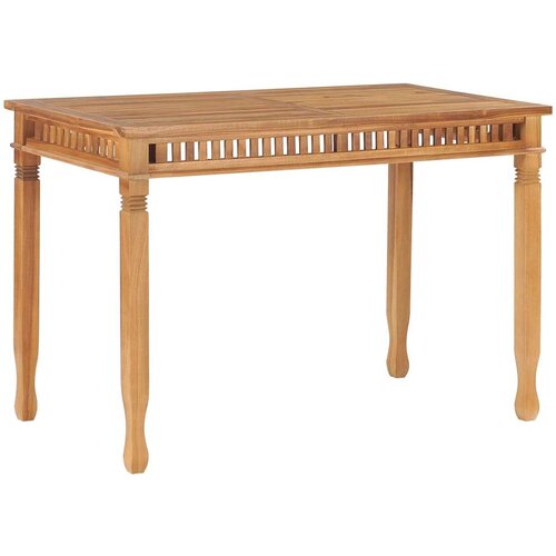 Vrtni blagovaonski stol 120 x 65 x 80 cm od masivne tikovine Slike