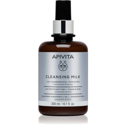 Apivita Cleansing Chamomile & Honey čistilno mleko 3 v 1 za obraz in oči 300 ml Cene