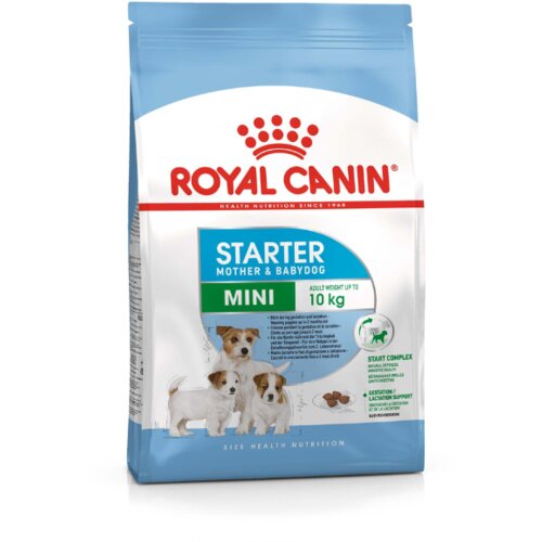 Royal Canin MINI STARTER - hrana za odbijanje štenaca od sisanja i zadnji period skotnosti kuja malih rasa pasa( 1-10 kg ) 8kg Slike