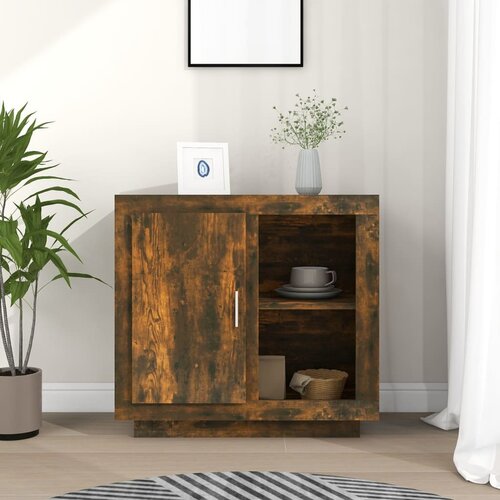 vidaXL Komoda dimljeni hrast 80x40x75 cm Cene