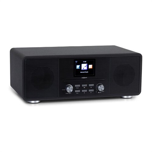 OneConcept Streamo CD, internet radio, 2 x 10 W, WLAN, DAB+, FM, CD player, BT, crni Slike
