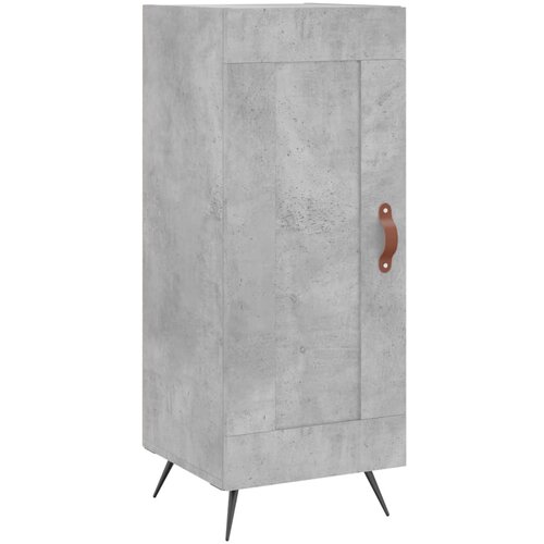  Visoka komoda siva betona 34,5x34x180 cm od konstruiranog drva Slike