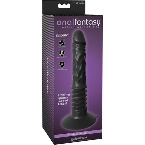 Pipedream Analfantasy Ass Fucker - analni vibrator za polnjenje (črn)
