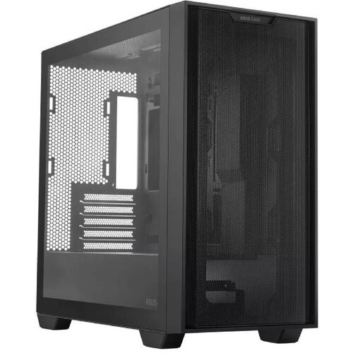 Asus računalniško ohišje A21, Micro-ATX, kaljeno steklo, črn Cene