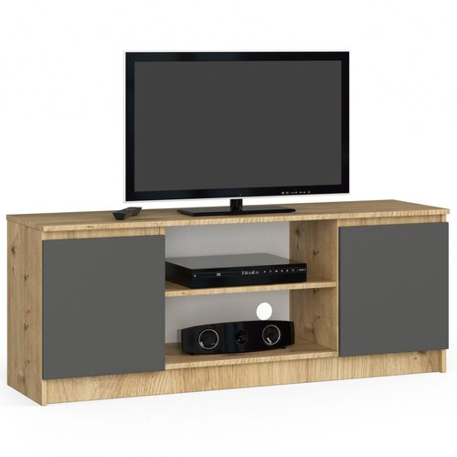 AKORD RTV KABINET K140 2D 1P CLP HRAST ARTISAN / SIVI, (21703365) Cene