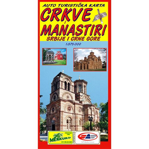 MERKUR-SV d.o.o. Merkur-SV Crkve i manastiri, Turistička karta Cene