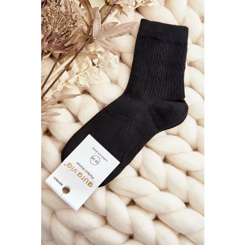 Kesi Women's Embossed Socks Black