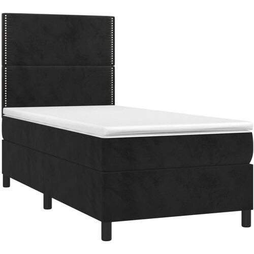 Box spring krevet s madracem crni 90x200 cm bar&amp;scaron;unasti Slike