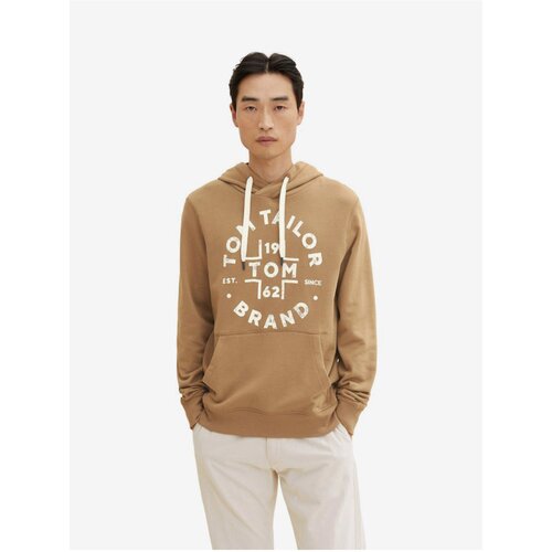 Tom Tailor Light Brown Men&amp;#039;s Hoodie - Men Slike