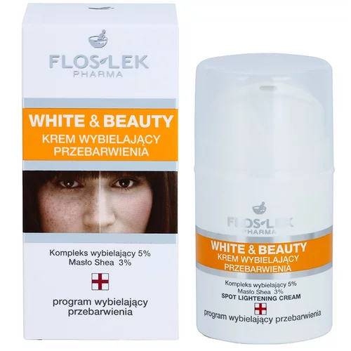 FlosLek Pharma White & Beauty belilna krema za lokalno zdravljenje 50 ml