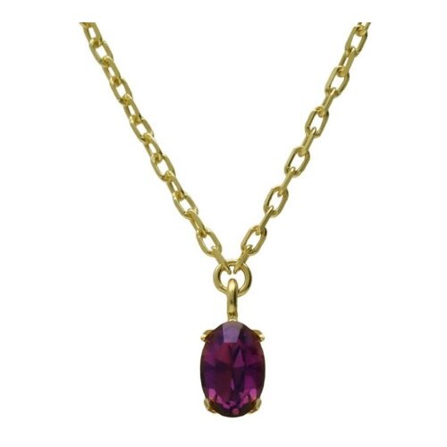 Victoria Cruz gemma amethyst gold ogrlica sa swarovski kristalima ( a4514-11dg ) Cene