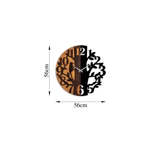Wallxpert zidni sat wooden clock 71 Slike