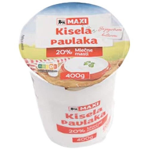 Maxi Kisela pavlaka 20%mm 400g Cene