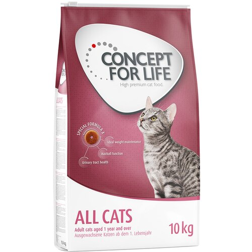 Concept for Life All Cats - poboljšana receptura! - 2 x 10 kg All Cats Cijene
