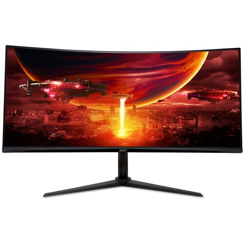 Acer 34 inča ED340CURX0BMIIPX Nitro ED0 UWQHD 3440x1440 VA 200 Hz zakrivljeni gaming monitor Slike
