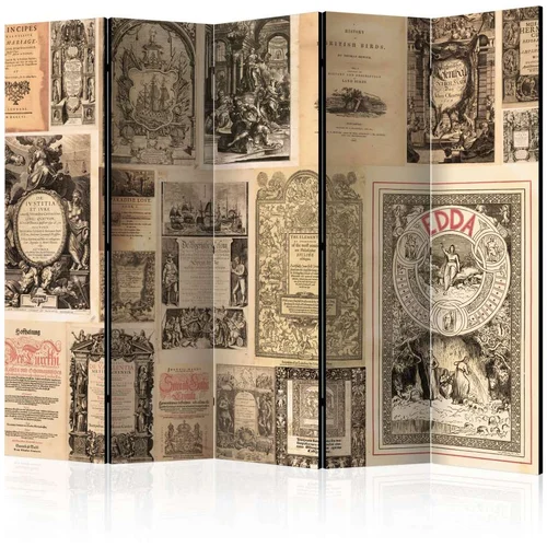  Paravan u 5 dijelova - Vintage Books II [Room Dividers] 225x172