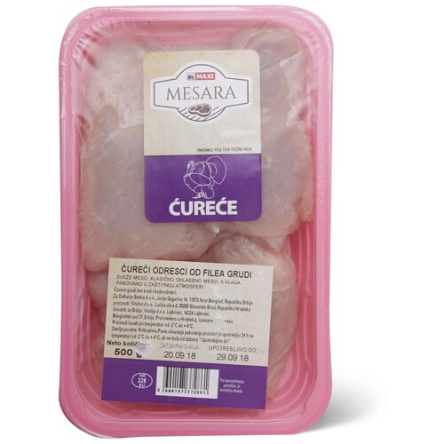 Maxi Mesara Cureci file od gudi-odresci 500g Sveze M Slike
