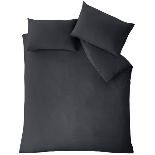 Catherine Lansfield Crna posteljina za krevet za jednu osobu 135x200 cm So Soft Non Iron &ndash; Cijene