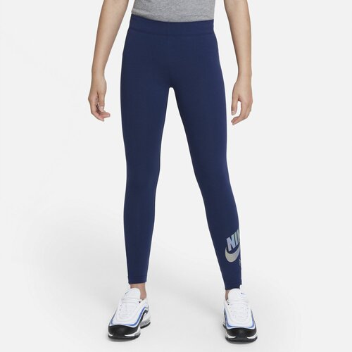 Nike helanke za devojčice za fitnes AIR LEGGINGS plava DD7140 Slike