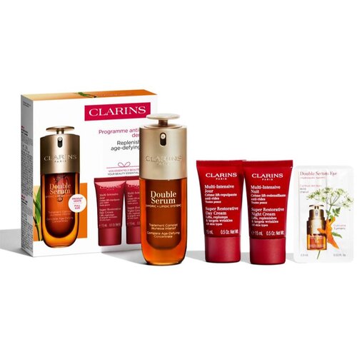 Clarins Double Serum & Super Restorative Set darilni set za zrelo kožo Cene