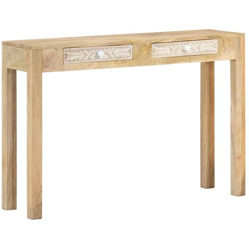  Konzolni stol 110 x 30 x 75 cm masivno izbijeljeno drvo manga Cijene
