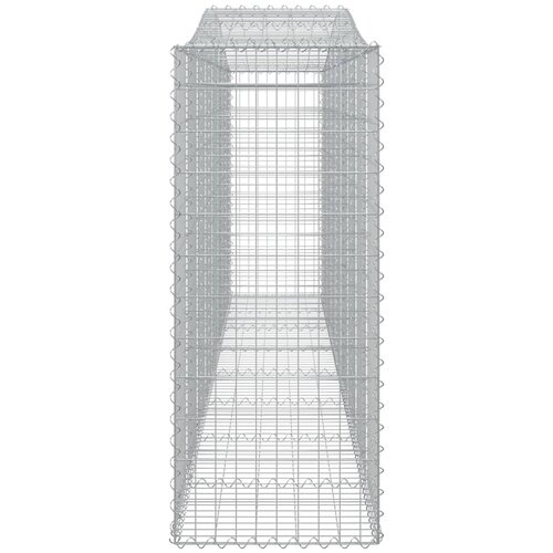  Lučne gabionske ko&amp;scaron;are 3 kom 400x50x120/140cm pocinčano željezo Slike