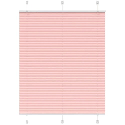 VidaXL Plisirana zavjesa Roza 105x100 cm &amp;Scaron;irina tkanine 104 4 cm Poliester - Ružičasta 105 x 100 cm Slike