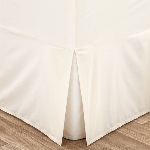 Catherine Lansfield Kremno bela napenjalna prevleka za okvir postelje iz perkala 135x190 cm Easy Iron Percale – Cene