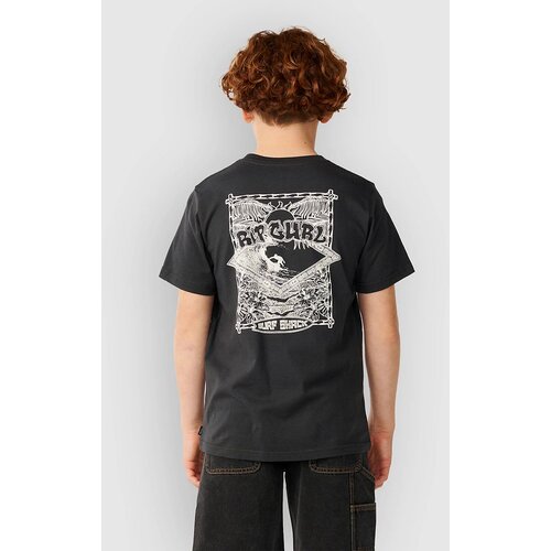 Rip Curl Surf Shack Art Kids T-shirt washed black Cene