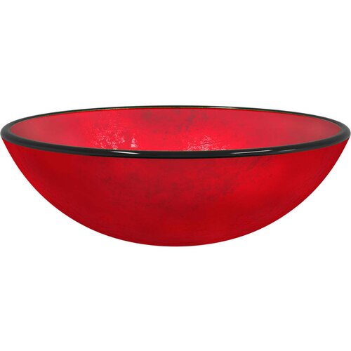 Maison Chic Umivalnik - Kopalna umivalnik - Lavabo kaljeno steklo 42x14 cm rdeč, (21684789) Cene