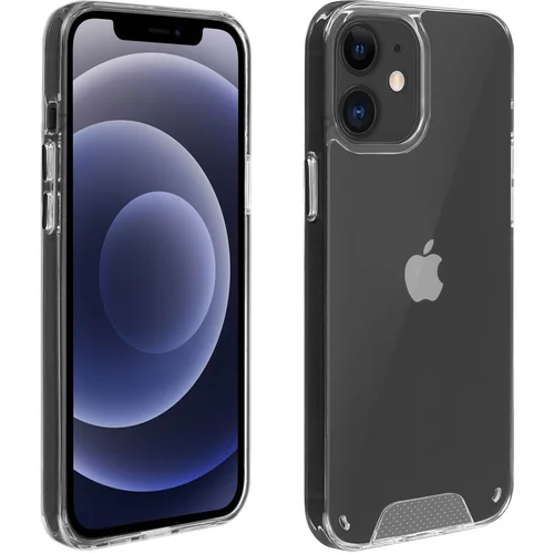 AVIZAR Silikonski ovitek s trdim zadnjim odbijacem za iPhone 12 / 12 Pro, zbirka Crystal - prozoren, (20626438)