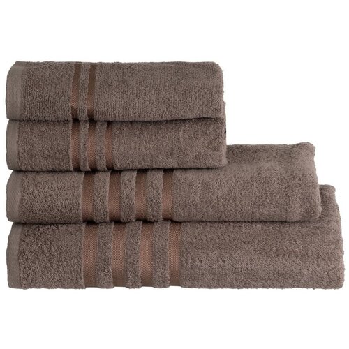 Casa Selección Rjava frotirna bombažna brisača 30x50 cm Simple – Cene