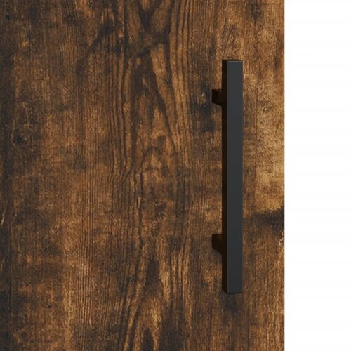  Visoka komoda dimljeni hrast 34,5x34x180cm konstruiranog drva Slike
