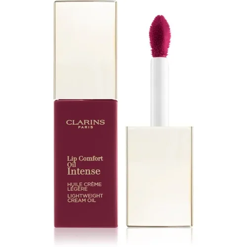 Clarins Lip Comfort Oil Intense oljast sijaj za ustnice z hranilnim učinkom odtenek 02 Intense Plum 6 ml