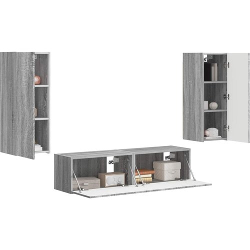  Set TV komoda 2 kom. Siva Sonoma Slike